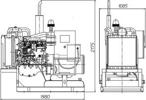 Электростанция дизельная АД 30 квт 400