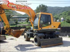 Колёсный экскаватор Hyundai Robex 140W 2004 год,