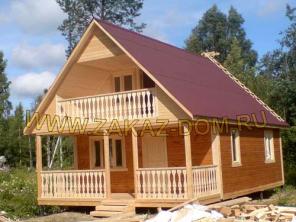 Построить загородный дом и баню из профилированного бруса под ключ.