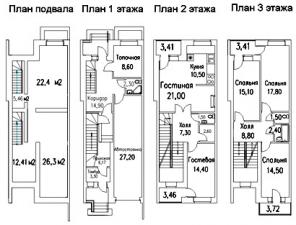 Срочно продам 4-х уровневый таунхаус в г. Пушкино. М.О.