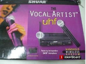 Микрофон SHURE SM58 -VOCAL ARTIST.радиосистема 2 микрофона.КЕЙС