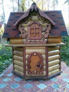 Колодезные домики, перголы. кормушки для птиц, скворечники.