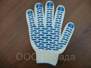 Перчатки х/б с ПВХ-7,6р.от производителя.