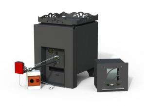 Печи-каменки металлические с газовой горелкой
