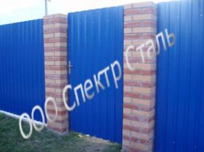 Цена забора из профнастила