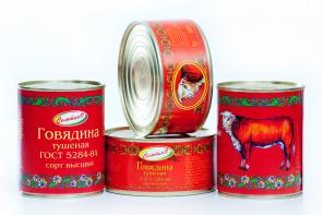 Мясные консервы, тушенка говяжья, тушенка свиная, ГОСТ , в/с, 1с.