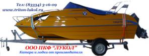 Каютный катер Тритон-540 для отдыха и рыбалки