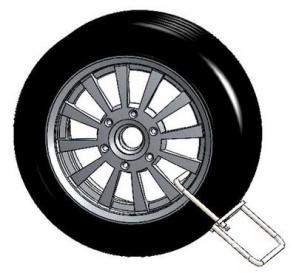 Противоугонное устройство, блокиратор колеса (wheelclamp) БК-У.