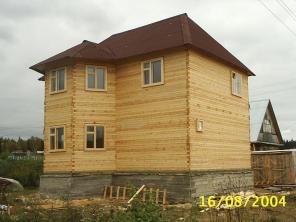 Готовый дом из бруса 346 750 руб. (и так по всему каталогу домов, меняется цена и фото)