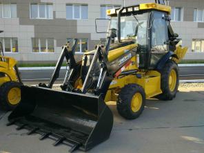 погрузчик-экскаватор на пневмоходу PowerPlus PBL 380S, 7 тонн