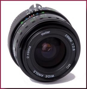Продаю объектив Vivitar для Nikon 28mm f/2.8.