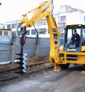 Бурильное оборудование на экскаваторы-погрузчики Case, JCB, ЭО-2626 на мтз-82 и др.