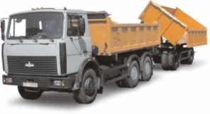 САМОСВАЛЫ Б/у - МЗКТ -30 тн. МАЗ 5516-20 тн.+ СЕЛЬХОЗ с ПРИЦЕПОМ МАЗ-5551 - тн.-Грузоподъёмностью.