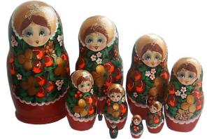 Матрешки, большой выбор, бесплатная доставка.