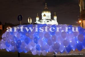 Запуск воздушных шаров. Оформление воздушными шарами