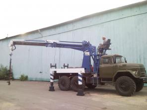 Аренда японского ямобура Айчи-704 на шасси вездехода 6х6.
