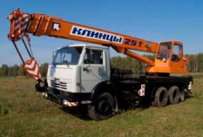 автокран КС-55713-1К Клинцы на шасси КамАЗ 65115