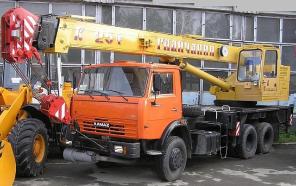 Автокран 25 тонн, стрела 21,7 метра