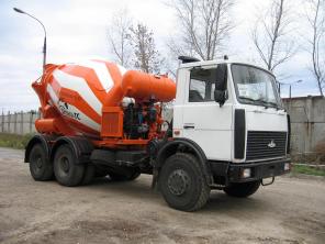 Автобетоносмеситель АБС-7 на шасси МАЗ