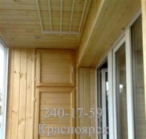 Отделка балконов, лоджий. Вагонка, панели. Красноярск