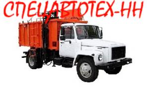 Мусоровозы ГАЗ-САЗ на шасси ГАЗ-3309. Мусоровоз с задней или боковой загрузкой