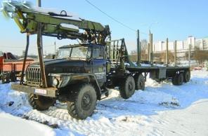 Лесовозы на базе Камаз 4310 и Урал 4320 внедорожники с манипулятором.