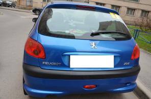 Продажа пежо 206 (ярко-синий) 2004 г.в отличное состояние!