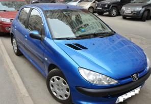 Продажа пежо 206 (ярко-синий) 2004 г.в отличное состояние!