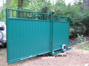 Откатные автоматические ворота.