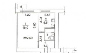 1 комн. квартира 32 кв.м.