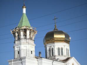 Изготовление куполов, крестов, шатра и барабана в пос. Сыростан Челябинской области