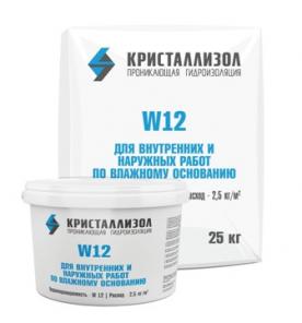 Добавка для бетона «Кристаллизол W12» Гидроизоляционные