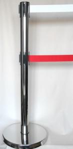 Новый продукт Barrier Belt 11 оградительные стойки c двумя вытяжными лентами 2.3 метра, мобильное ограждение, леерное ограждение для Аэропортов