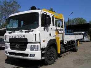 Грузовой-бортовой HYUNDAI HD170 гп 8,5 тонн, с краном-манипулятором Soosan 736 гп 6 тонн, вылет 15,6 метра