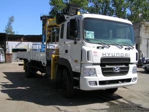 Грузовой-бортовой HYUNDAI HD170 гп 8,5 тонн, с краном-манипулятором Soosan 736 гп 6 тонн, вылет 15,6 метра