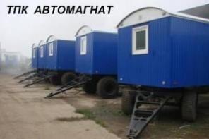 Здание мобильное - столовая на 8 мест с кухней и спальным местом для повара