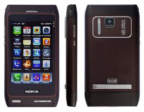 сотовый телефон nokia n8-00 (цвета черный и серый)