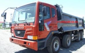 Самосвал, DAEWOO NOVUS самосвал 6x4, количество осей 3, мощность 390 л.с. Разрешенная полная масса 33500кг