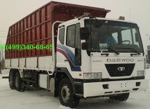 Грузовик бортовой DAEWOO NOVUS, двигатель дизельный турбированный с интеркулером V-образный 6цилиндровый DV11 EURO III, 10964см3 мощность 380л/с. 6ступенчатая МКПП. Горный тормоз, ABS, круиз-контроль, колесная формула 6х4, блокировка мостов. Кондиционер,