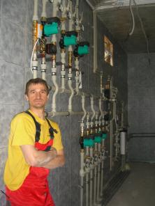 монтаж отопления,котельные ,водяные теплые полы,водоснабжение