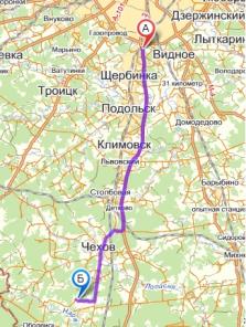 Участок в 62 км от МКАД по Симферопольскому шоссе