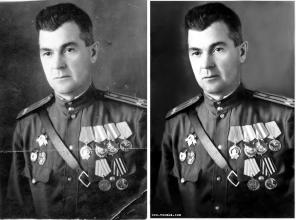 Реставрация старых фотографий, подготовка фото на памятник.