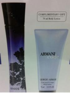 ARMANI CODE set 2-per. (edP30,b/lotion75) fem