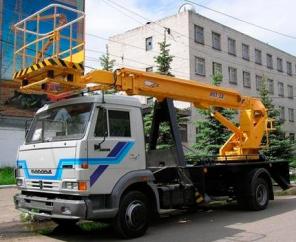 Автовышка ПСС-131.22 на шасси КамАЗ-4308