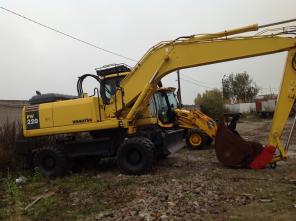 Колесный экскаватор (полноповоротный) komatsu PW 220 , доставка по РФ