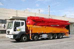 Автобетононасосы Dong Yang 26м, 36м, 42м, 52м на базе Daewoo Super Novus