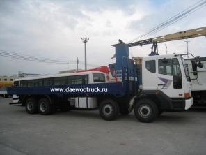 Бортовой грузовик 8Х4. Daewoo novus m9csf. dv11
