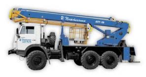 Автоподъемник АПТ-28 на шасси КамАЗ-43114