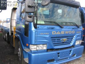 Грузовик с краном Daewoo Ultra Novus 2004г, борт 12, стрела 7т-НОВАЯ