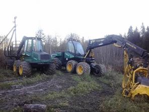 Харвестер и форвардер Timberjack в отл. состоянии.